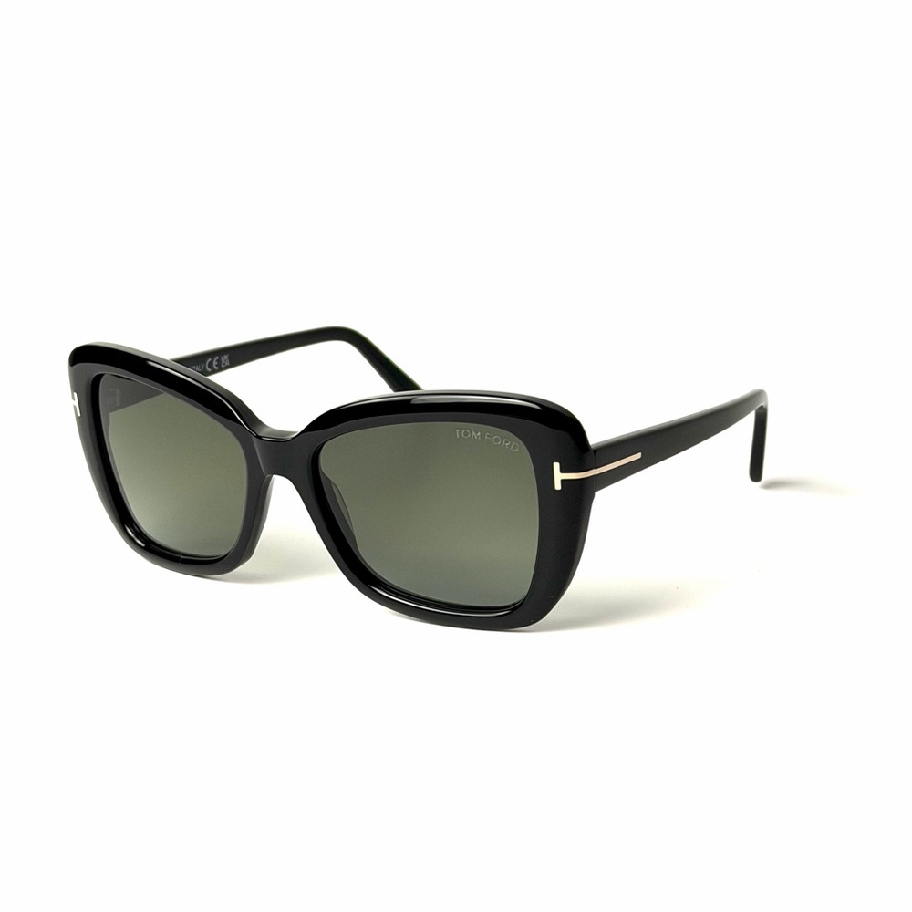 Tom Ford Maeve TF 1008 01B Black Sunglasses 55mm Authentic - Picture 5 of 7